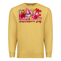 Antique Gold Love Valentines Day Gnome Premium Sweatshirt - CowhideDigitalArt