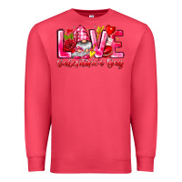 Cardinal Love Valentines Day Gnome Premium Sweatshirt - CowhideDigitalArt