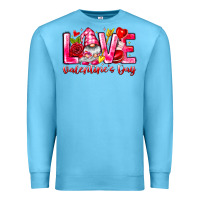 Ocean Blue Love Valentines Day Gnome Premium Sweatshirt - CowhideDigitalArt