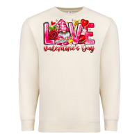 Sandshell Love Valentines Day Gnome Premium Sweatshirt - CowhideDigitalArt