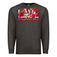 Smoke Love Valentines Day Gnome Premium Sweatshirt - CowhideDigitalArt