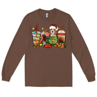 Chestnut Christmas coffee cups with Beagle Long Sleeve Tee - RanaPortraitStore