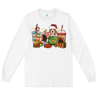 White Christmas coffee cups with Beagle Long Sleeve Tee - RanaPortraitStore