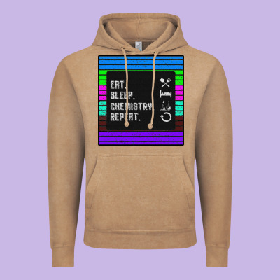 Eat Sleep Chemıstray Repeat Vintage Hoodie Designed By Bettercallsaul