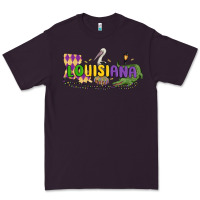 Plum louisiana mardi gras Premium Tee - MaliasSmallBusiness