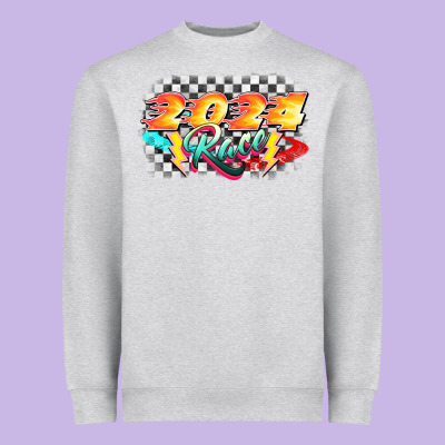 Race 2024 Heavyweight Sweatshirt Designed By Cowgirlartshop