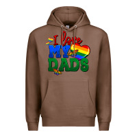 Chestnut I love my dads Premium Hoodie - FaDigitalArtStudio