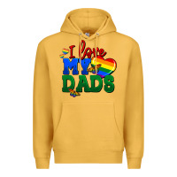 Mustard I love my dads Premium Hoodie - FaDigitalArtStudio