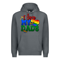 Rock I love my dads Premium Hoodie - FaDigitalArtStudio