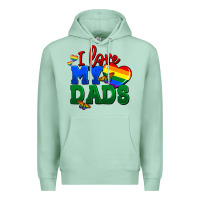 Seafoam I love my dads Premium Hoodie - FaDigitalArtStudio