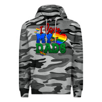 Slate Camo I love my dads Premium Hoodie - FaDigitalArtStudio