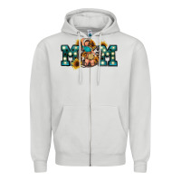 Dove Grey Western Mom Mother's Day Zipper Hoodie - FaDigitalArtStudio