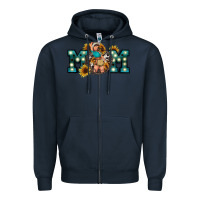 Navy Western Mom Mother's Day Zipper Hoodie - FaDigitalArtStudio