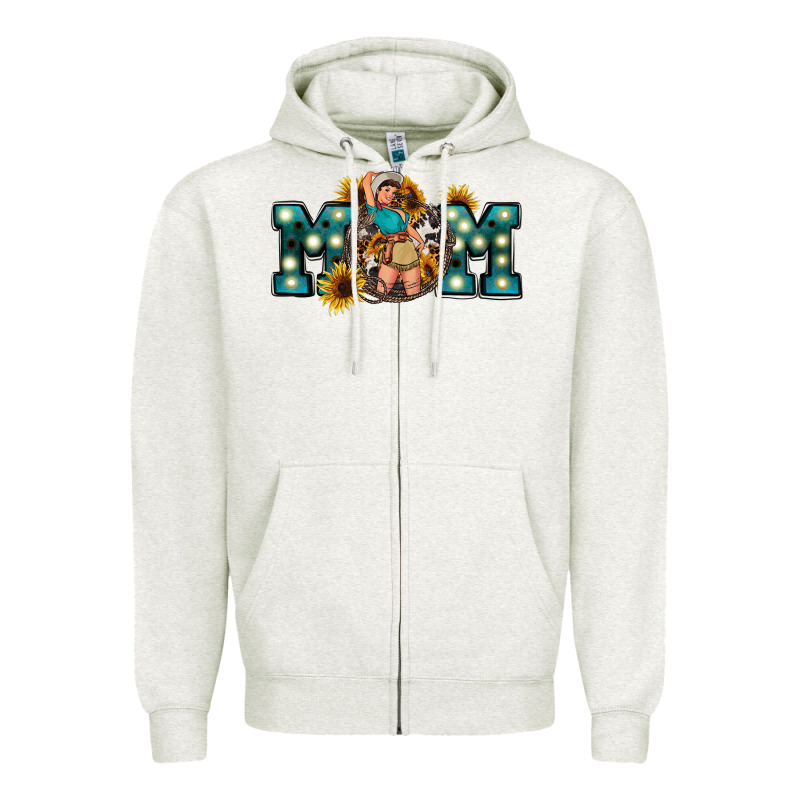 Western Mom Mother's Day Zipper Hoodie by FaDigitalArtStudio | Teevron