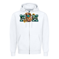 White Western Mom Mother's Day Zipper Hoodie - FaDigitalArtStudio