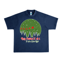 Navy Merry Christmas To All To All A Good Night Urban Heavy Tee - Bettercallsaul