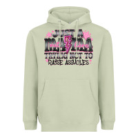 Matcha Just a Mama Out Here Trying Not To Raise Assholes Heavyweight Hoodie - CowhideDigitalArt