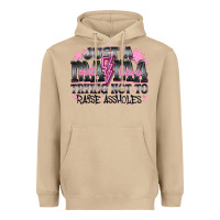 Mushroom Just a Mama Out Here Trying Not To Raise Assholes Heavyweight Hoodie - CowhideDigitalArt