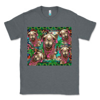 Charcoal Heather camel face Classic Tee - BarkalooDesign