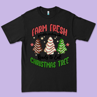 Farm Fresh Christmas Tree Premium Tee Designed By Maliassmallbusiness