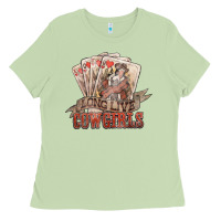 Matcha long live cowgirls cards Ladies Tee - NancyCooperArtShop