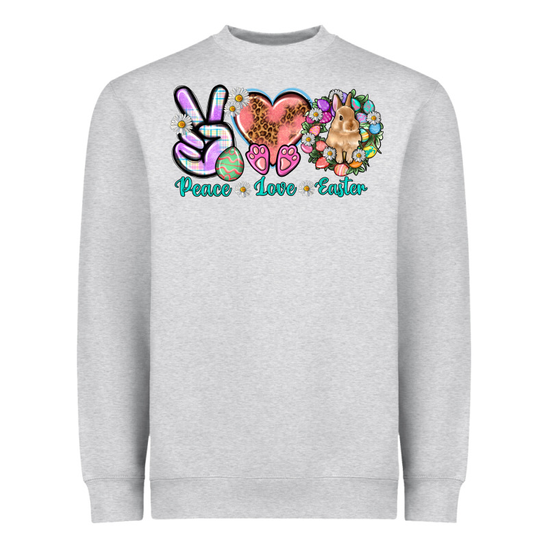 Peace Love Easter Day Heavyweight Sweatshirt by HowdyJamesFarm | Teevron