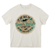 Cream if we are in a don't laugh situation Heavy Core Tee - MaliasSmallBusiness