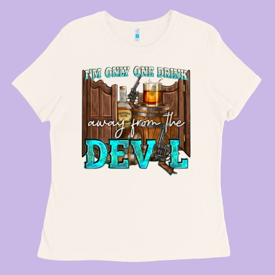 Im Only One Drink Ladies Tee Designed By Nancycooperartshop
