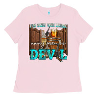 Bubblegum Pink im only one drink Ladies Tee - NancyCooperArtShop