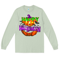 Matcha Happy Halloween Long Sleeve Tee - NancyCooperArtShop