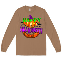 Toasted Coconut Happy Halloween Long Sleeve Tee - NancyCooperArtShop