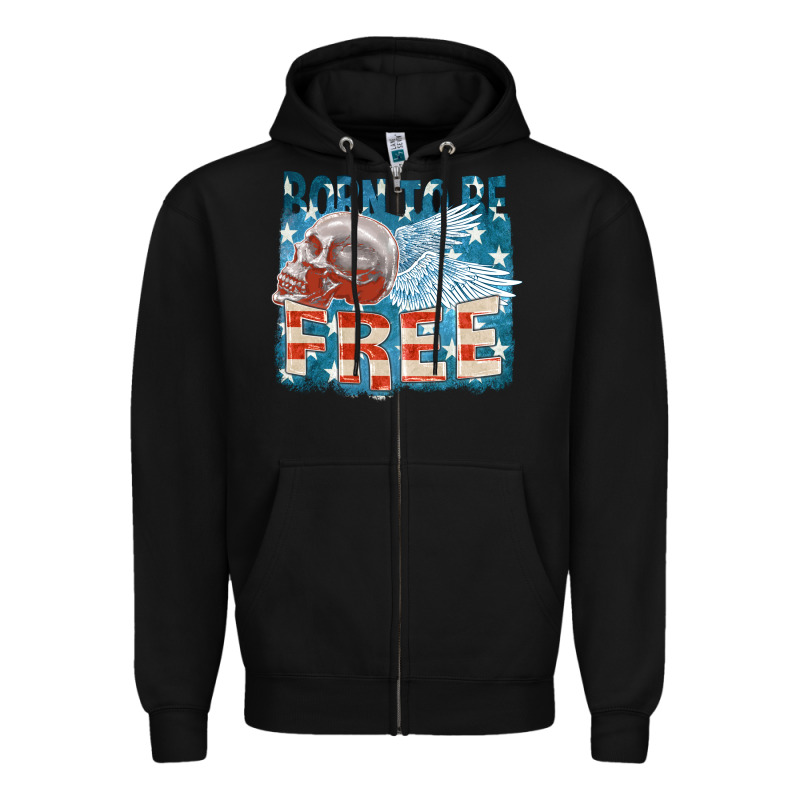 Born To Be Free Zipper Hoodie by FaDigitalArtStudio | Teevron