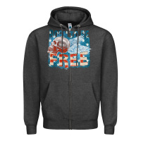 Charcoal Heather Born to be free Zipper Hoodie - FaDigitalArtStudio