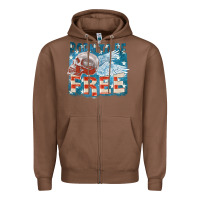 Chestnut Born to be free Zipper Hoodie - FaDigitalArtStudio