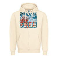 Sandshell Born to be free Zipper Hoodie - FaDigitalArtStudio