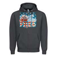 Smoke Born to be free Zipper Hoodie - FaDigitalArtStudio