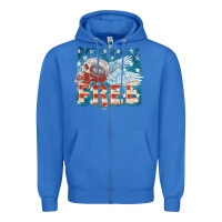 True Royal Born to be free Zipper Hoodie - FaDigitalArtStudio