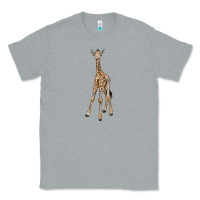 Heather Grey baby giraffe Classic Tee - LillyAllenDesigns