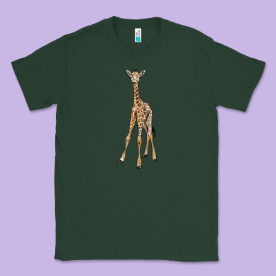 Baby Giraffe Classic Tee Designed By Lillyallendesigns