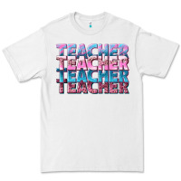 White teacher stacked Premium Tee - NancyCooperArtShop