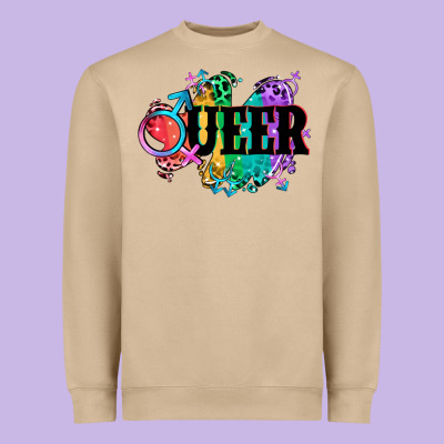 Queer Heavyweight Sweatshirt Designed By Cowgirlartshop