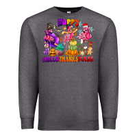 Charcoal Heather Happy Hallo Thanks Mas Premium Sweatshirt - CowhideDigitalArt