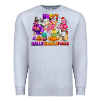 Heather Grey Happy Hallo Thanks Mas Premium Sweatshirt - CowhideDigitalArt