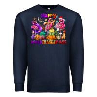Navy Happy Hallo Thanks Mas Premium Sweatshirt - CowhideDigitalArt
