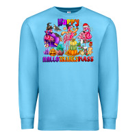 Ocean Blue Happy Hallo Thanks Mas Premium Sweatshirt - CowhideDigitalArt