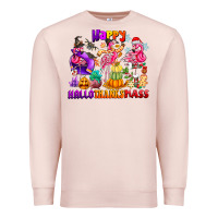 Pale Pink Happy Hallo Thanks Mas Premium Sweatshirt - CowhideDigitalArt