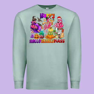 Happy Hallo Thanks Mas Premium Sweatshirt Designed By Cowhidedigitalart