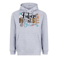 Heather Grey Western Future Nurse Heavyweight Hoodie - LillyAllenDesigns