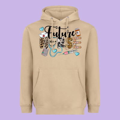 Western Future Nurse Heavyweight Hoodie Designed By Lillyallendesigns