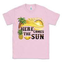 Bubblegum Pink here comes the sun Classic Tee - BarkalooDesign